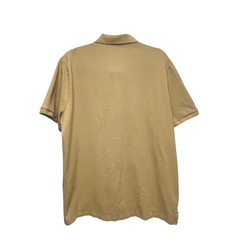 Polo Ralph Lauren Mens Classic Fit Short Sleeve Pique Polo Shirt Tan Khaki XL